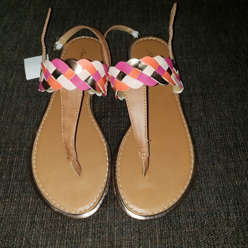 Brand new strappy sandals with tag